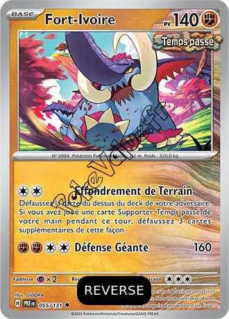 Carte Pokémon Fort Ivoire Reverse n°055 de la série Évolutions Prismatiques