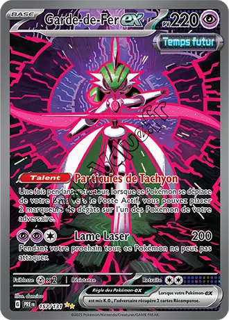 Carte Pokémon Garde de Fer ex n°157 de la série Évolutions Prismatiques