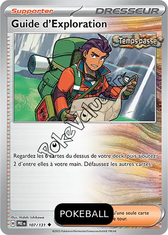 Carte Pokémon Guide d’Exploration Pokeball n°107 de la série Évolutions Prismatiques