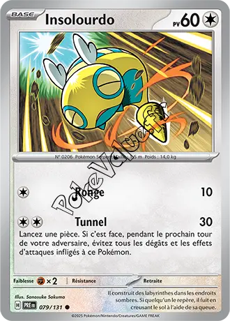 Carte Pokémon Insolourdo  n°079 de la série Évolutions Prismatiques