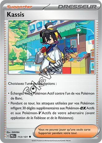 Carte Pokémon Kassis n°113 de la série Évolutions Prismatiques