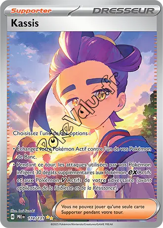 Carte Pokémon Kassis n°174 de la série Évolutions Prismatiques