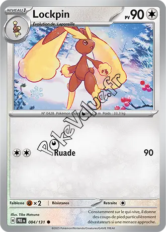 Carte Pokémon Lockpin  n°084 de la série Évolutions Prismatiques