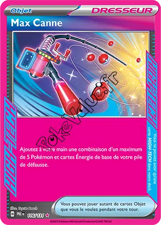 Carte Pokémon Max Canne n°116 de la série Évolutions Prismatiques