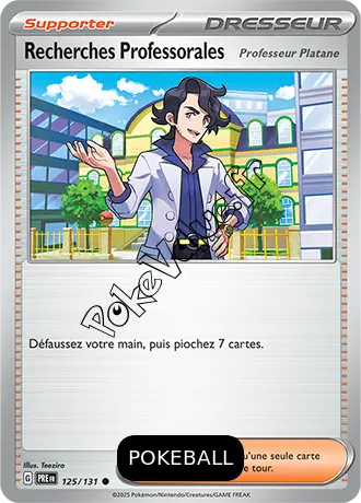 Carte Pokémon Recherches Professorales Pokeball n°125 de la série Évolutions Prismatiques