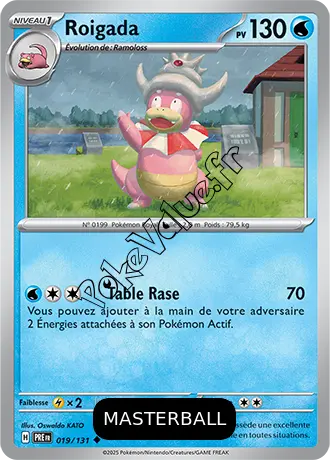 Carte Pokémon Roigada  Masterball n°019 de la série Évolutions Prismatiques