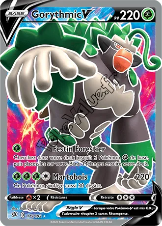 Carte Pokémon Gorythmic V n°175 de la série Clash des Rebelles