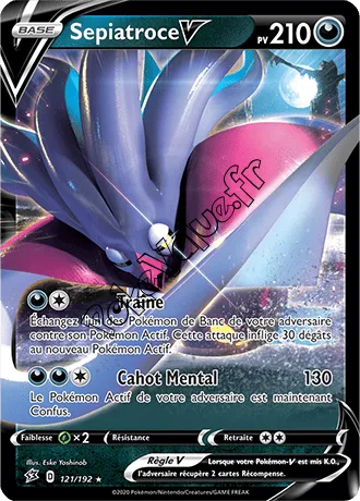 Carte Pokémon Sepiatroce V n°121 de la série Clash des Rebelles