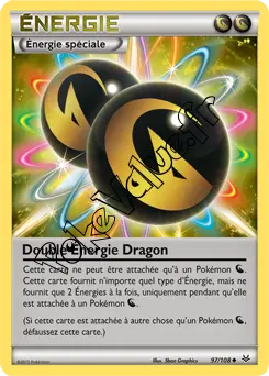 Carte Pokémon Double Énergie Dragon n°97 de la série Ciel rugissant