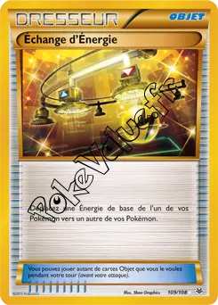 Carte Pokémon Échange d'Énergie n°109 de la série Ciel rugissant