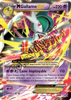 Carte Pokémon MGallade EX  n°35 de la série Ciel rugissant
