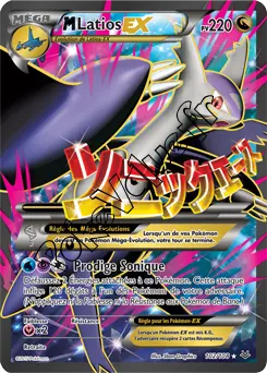 Carte Pokémon MLatios EX  n°102 de la série Ciel rugissant