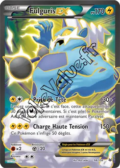 Carte Pokémon Thundurus EX  n°98 de la série Ciel rugissant