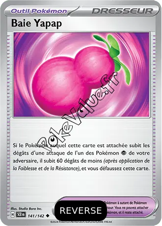 Carte Pokémon Baie Yapap Reverse n°141 de la série Couronne Stellaire