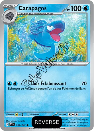 Carte Pokémon Carapagos  Reverse n°037 de la série Couronne Stellaire
