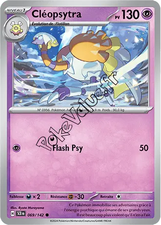 Carte Pokémon Cléopsytra  n°069 de la série Couronne Stellaire