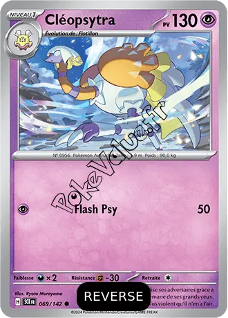 Carte Pokémon Cléopsytra  Reverse n°069 de la série Couronne Stellaire