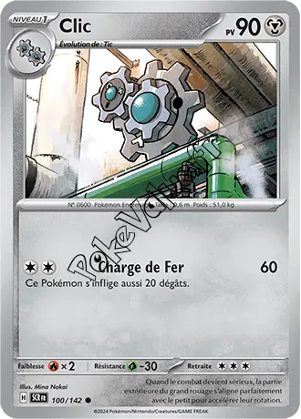 Carte Pokémon Clic  n°100 de la série Couronne Stellaire