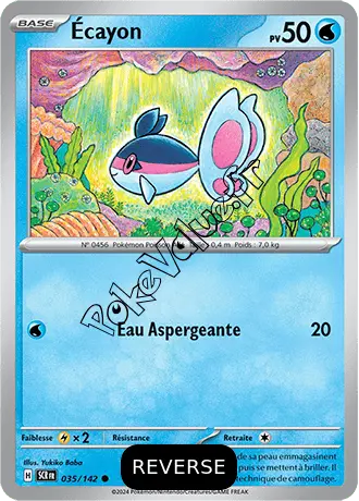 Carte Pokémon Écayon  Reverse n°035 de la série Couronne Stellaire