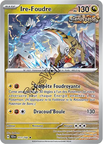 Carte Pokémon Ire Foudre n°111 de la série Couronne Stellaire