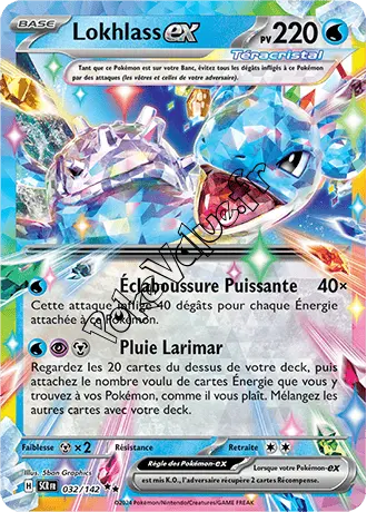 Carte Pokémon Lokhlass ex  n°032 de la série Couronne Stellaire