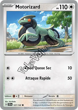 Carte Pokémon Motorizard  n°127 de la série Couronne Stellaire