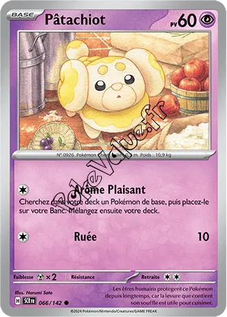 Carte Pokémon Pâtachiot  n°066 de la série Couronne Stellaire