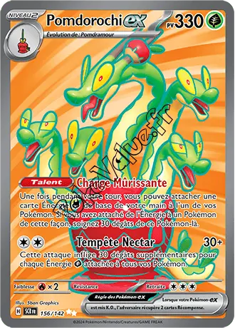 Carte Pokémon Pomdorochi ex  n°156 de la série Couronne Stellaire