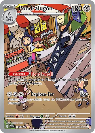 Carte Pokémon Pondralugon  n°155 de la série Couronne Stellaire