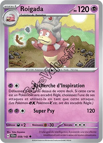 Carte Pokémon Roigada  n°058 de la série Couronne Stellaire