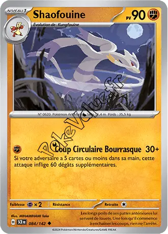 Carte Pokémon Shaofouine  n°084 de la série Couronne Stellaire