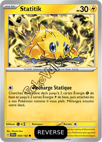 Carte Pokémon Statitik  Reverse n°050 de la série Couronne Stellaire