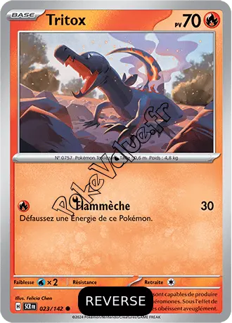 Carte Pokémon Tritox  Reverse n°023 de la série Couronne Stellaire