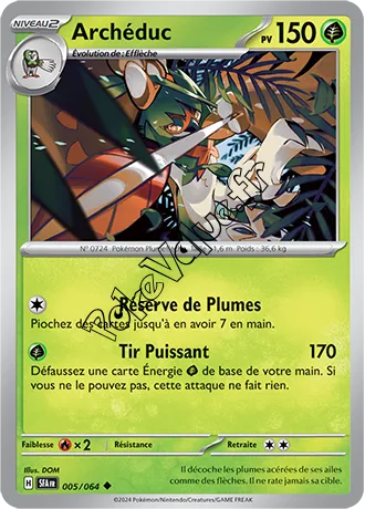 Carte Pokémon Archéduc  n°005 de la série Fable Nébuleuse