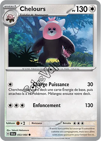 Carte Pokémon Chelours  n°053 de la série Fable Nébuleuse