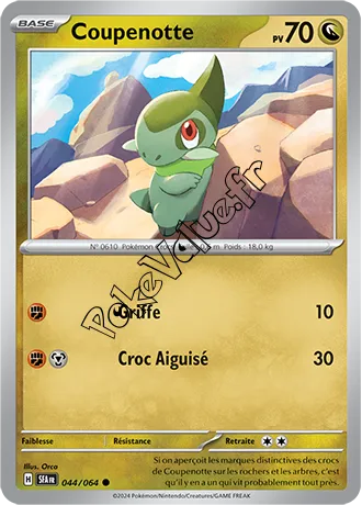 Carte Pokémon Coupenotte  n°044 de la série Fable Nébuleuse