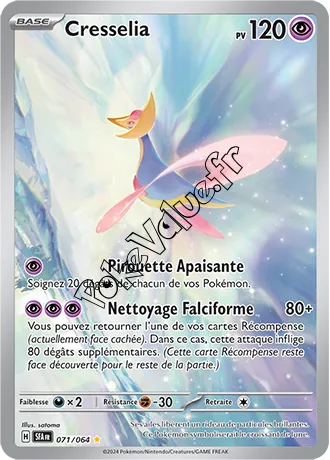 Carte Pokémon Cresselia  n°071 de la série Fable Nébuleuse