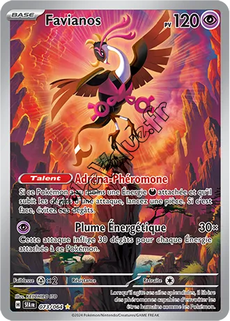 Carte Pokémon Favianos  n°073 de la série Fable Nébuleuse