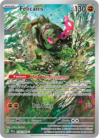 Carte Pokémon Félicanis  n°074 de la série Fable Nébuleuse