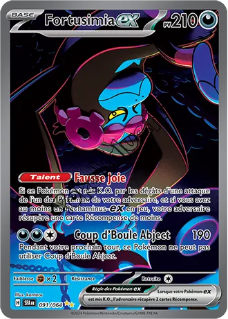 Carte Pokémon Fortusimia ex  n°091 de la série Fable Nébuleuse