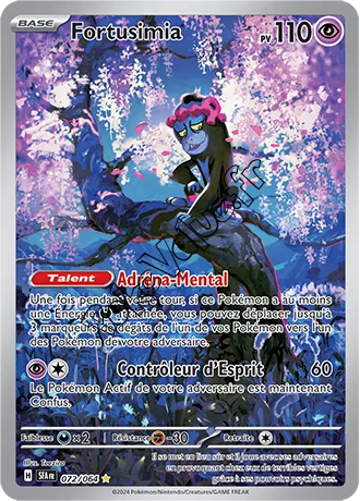 Carte Pokémon Fortusimia  n°072 de la série Fable Nébuleuse