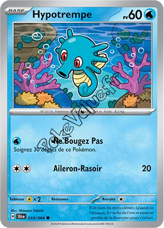 Carte Pokémon Hypotrempe  n°010 de la série Fable Nébuleuse