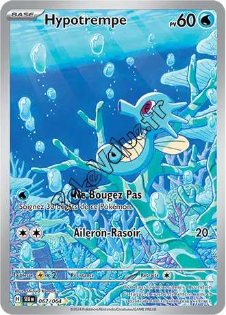 Carte Pokémon Hypotrempe  n°067 de la série Fable Nébuleuse