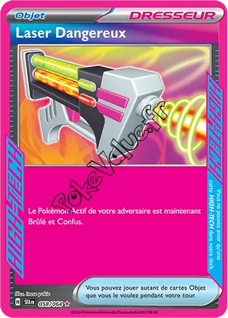 Carte Pokémon Laser Dangereux n°058 de la série Fable Nébuleuse