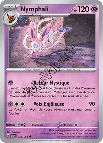 Carte Pokémon Nymphali  n°022 de la série Fable Nébuleuse