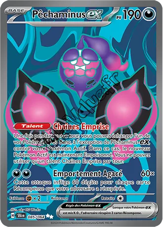 Carte Pokémon Pêchaminus ex  n°085 de la série Fable Nébuleuse