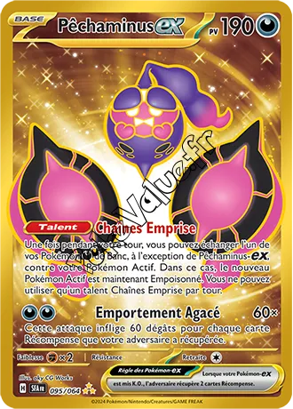 Carte Pokémon Pêchaminus ex  n°095 de la série Fable Nébuleuse