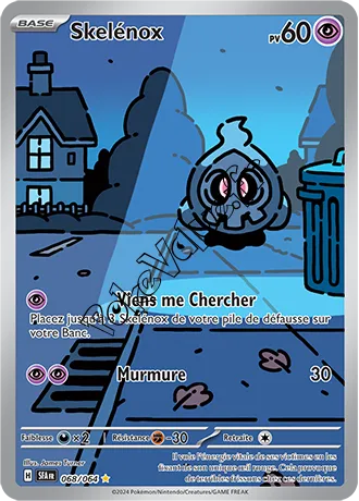 Carte Pokémon Skelénox  n°068 de la série Fable Nébuleuse