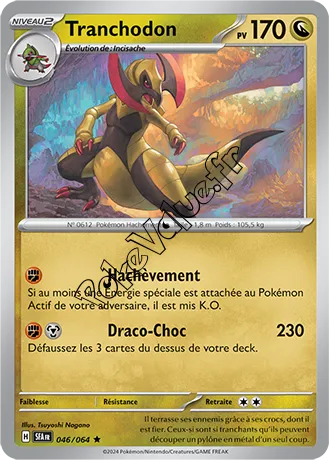 Carte Pokémon Tranchodon  n°046 de la série Fable Nébuleuse