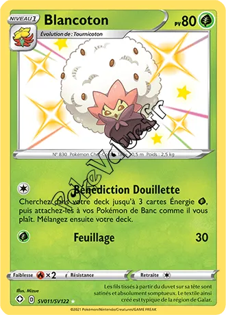 Carte Pokémon Blancoton n°SV11 de la série Déstinées Radieuses